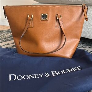 Dooney & Bourke Tan Leather Tote Bag